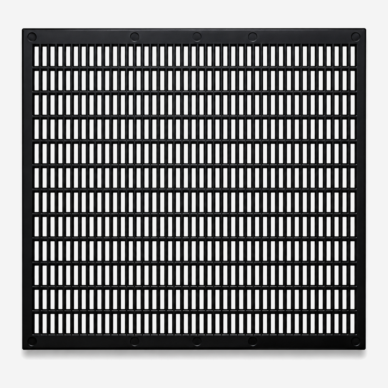 31950CZ-escludiregina-da-10-1 Escludiregina a griglia in plastica nera 430 x 500 mm - immagine 1