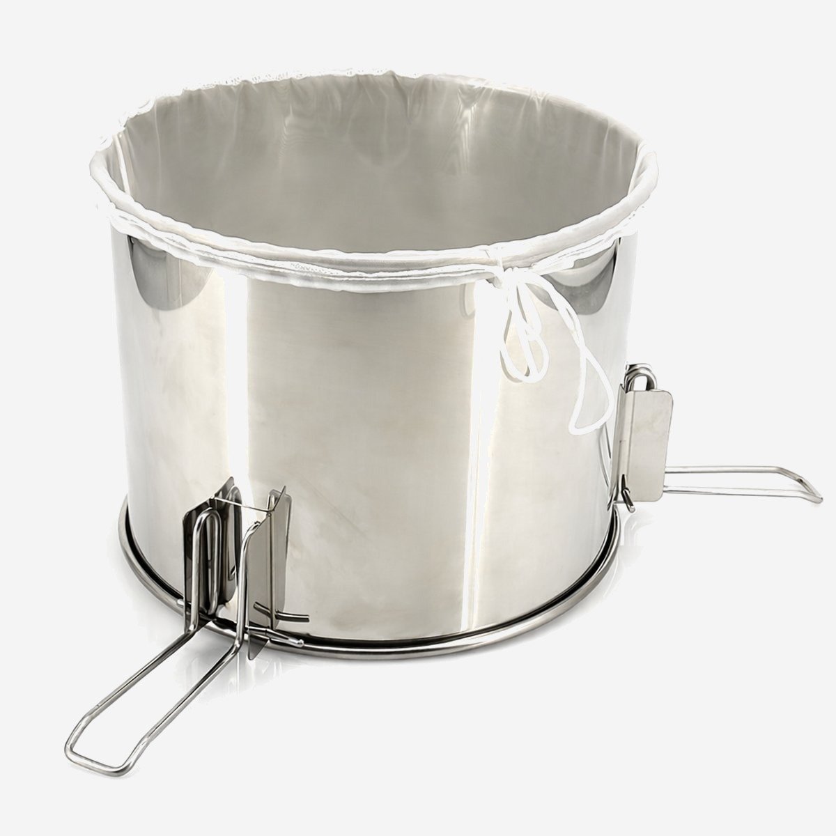 Filtro Acciaio inox Doppio Ø 470 con Sacco Nylon e Prefiltro Acciaio inox