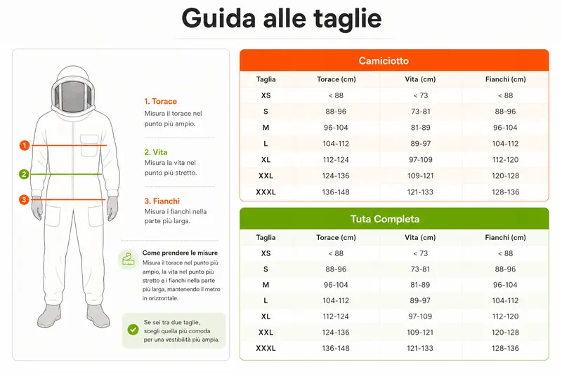 Guida alle taglie