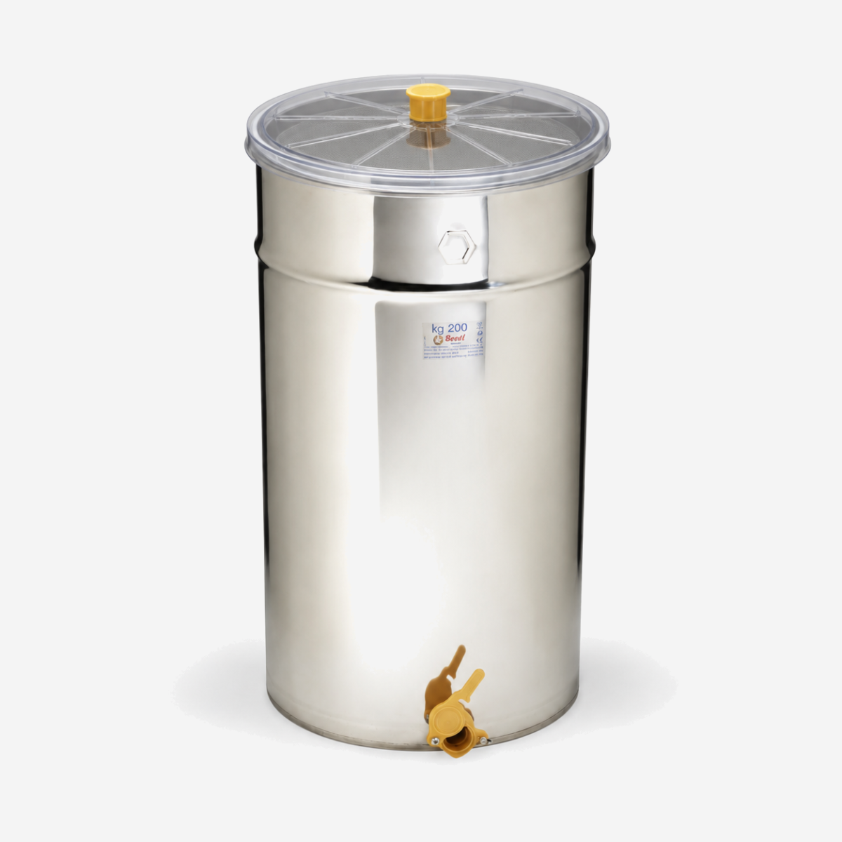 Maturatore Acciaio inox capienza Kg. 200 - coperchio in policarbonato