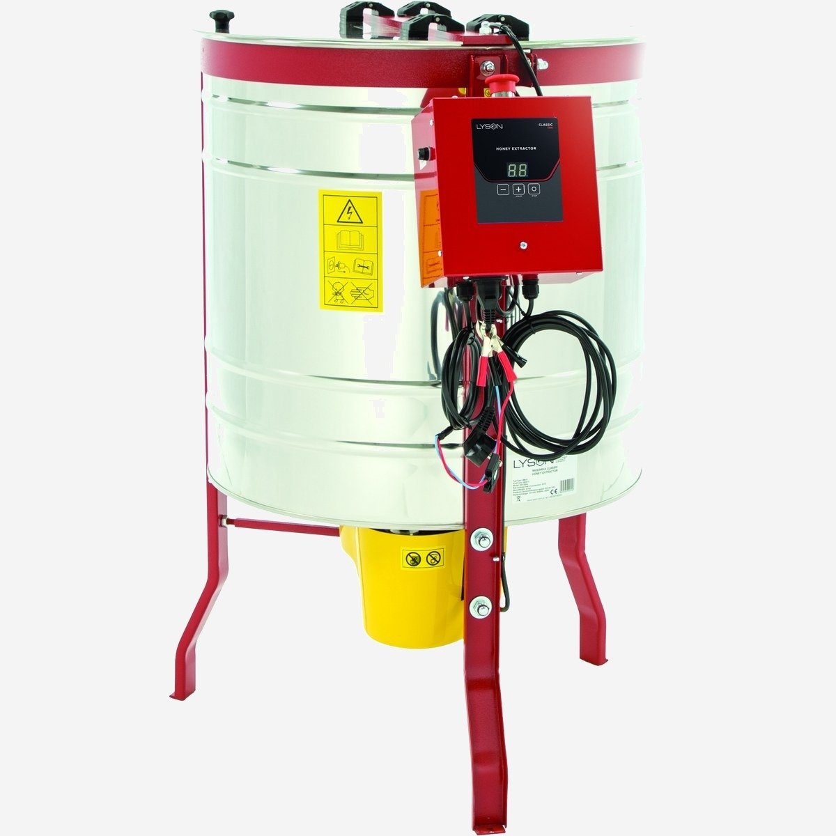 Smielatore radiale, Ø600 mm, elettrico Monofase o 12V, bidirezionale, (per telaini Dadant 1/2) – CLASSIC