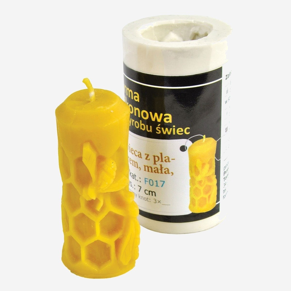 Stampo in silicone - Candela a nido d'ape, piccola (7 cm)