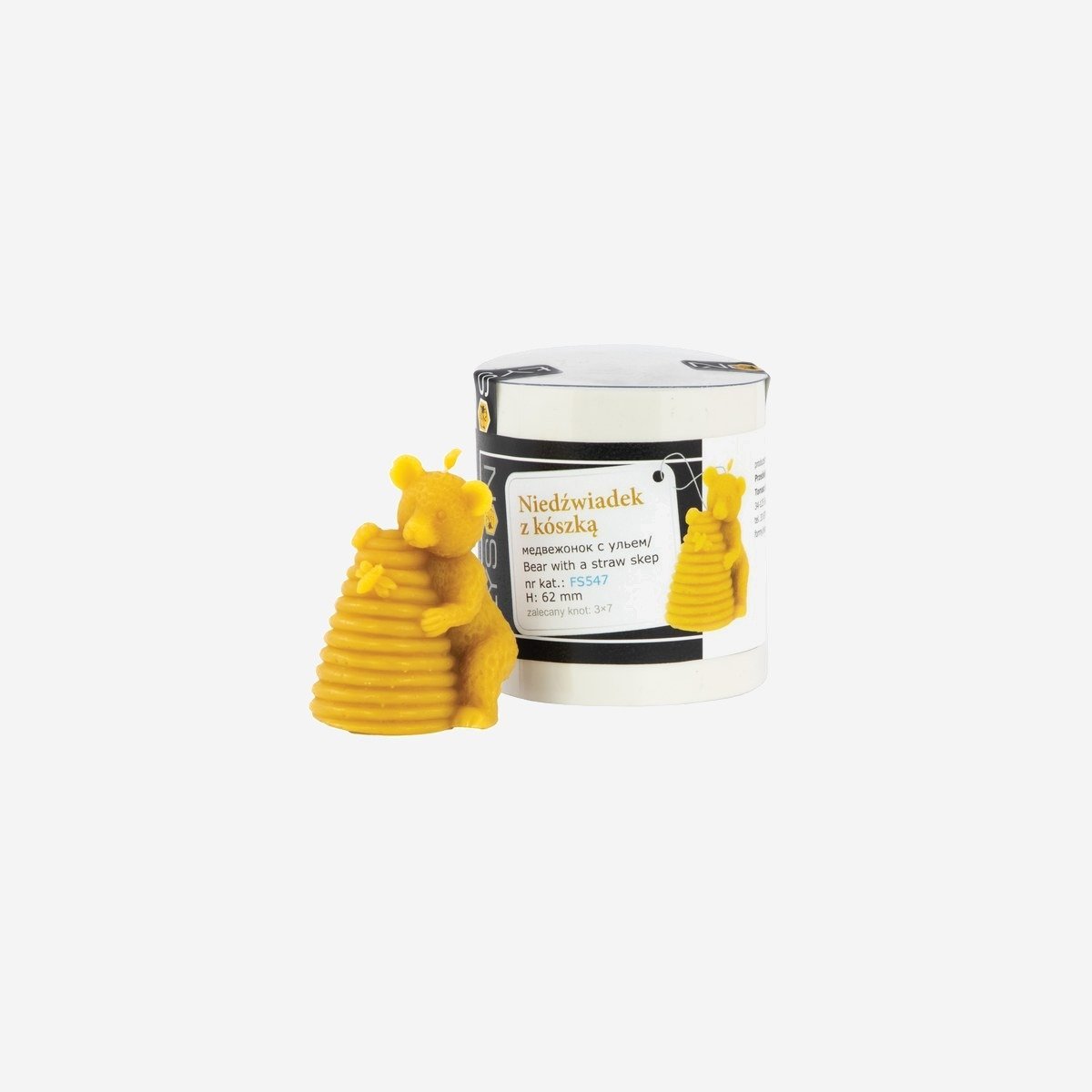 Stampo in silicone - Un orso con una cannuccia
