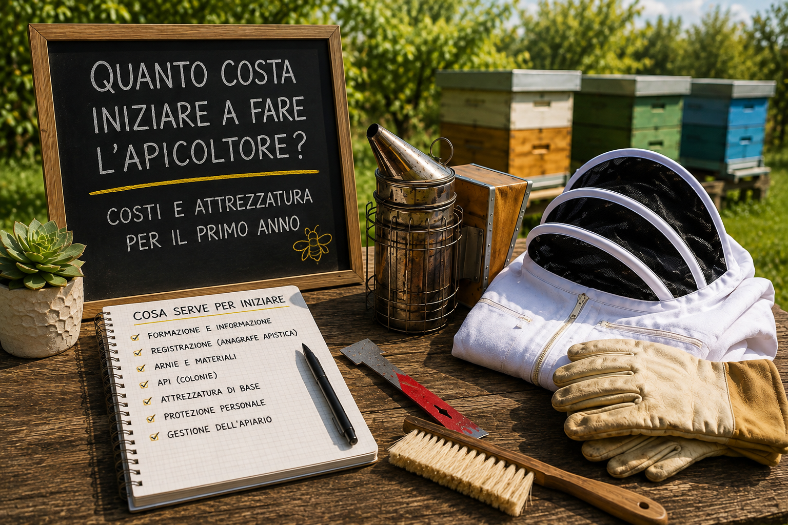 Quanto costa iniziare a fare l'apicoltore: attrezzatura necessaria per il primo anno