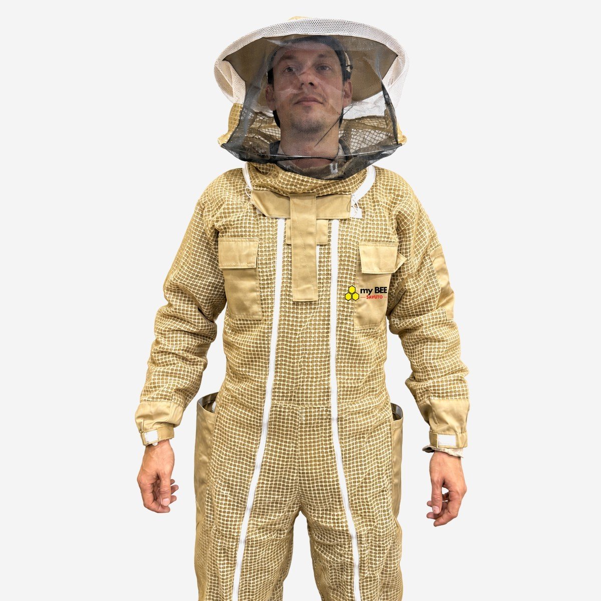 Tuta Completa Premium Ventilata Doppia Zip Tonda Beige