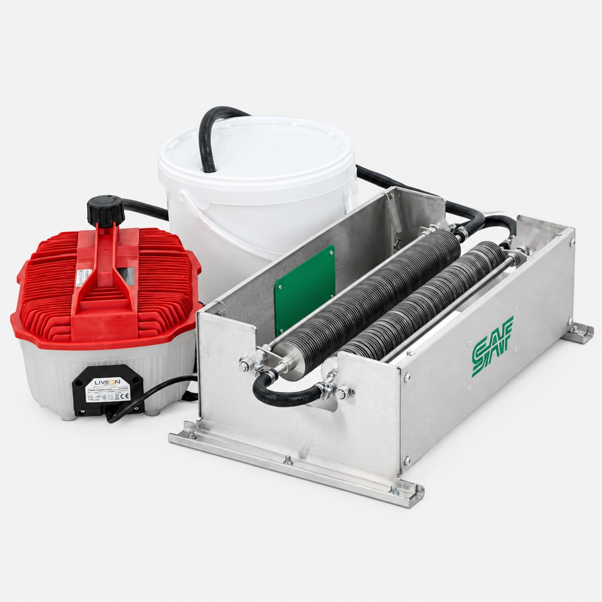Disopercolatrice a Rulli in Acciaio Inox con Generatore di Vapore – SAF NATURA