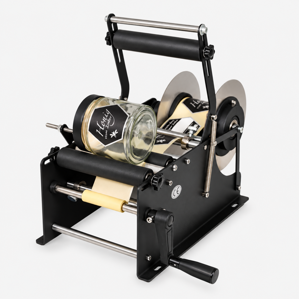Etichettatrice Manuale FillOmat® per Vasetti e Bottiglie Ø15–120 mm